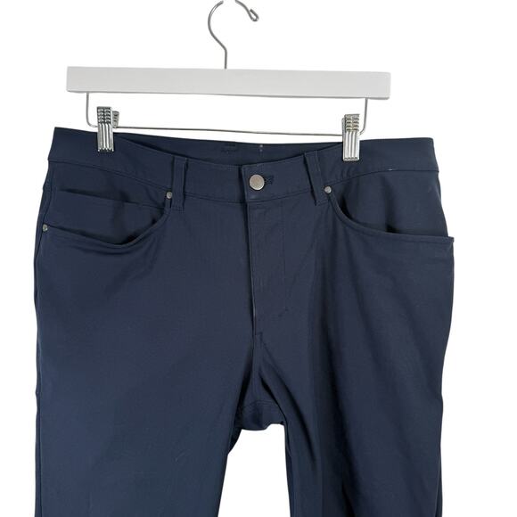 Lululemon ABC Slim Fit Pants True Navy Blue Commuter Travel Work Mens 33x26 - Picture 2 of 7